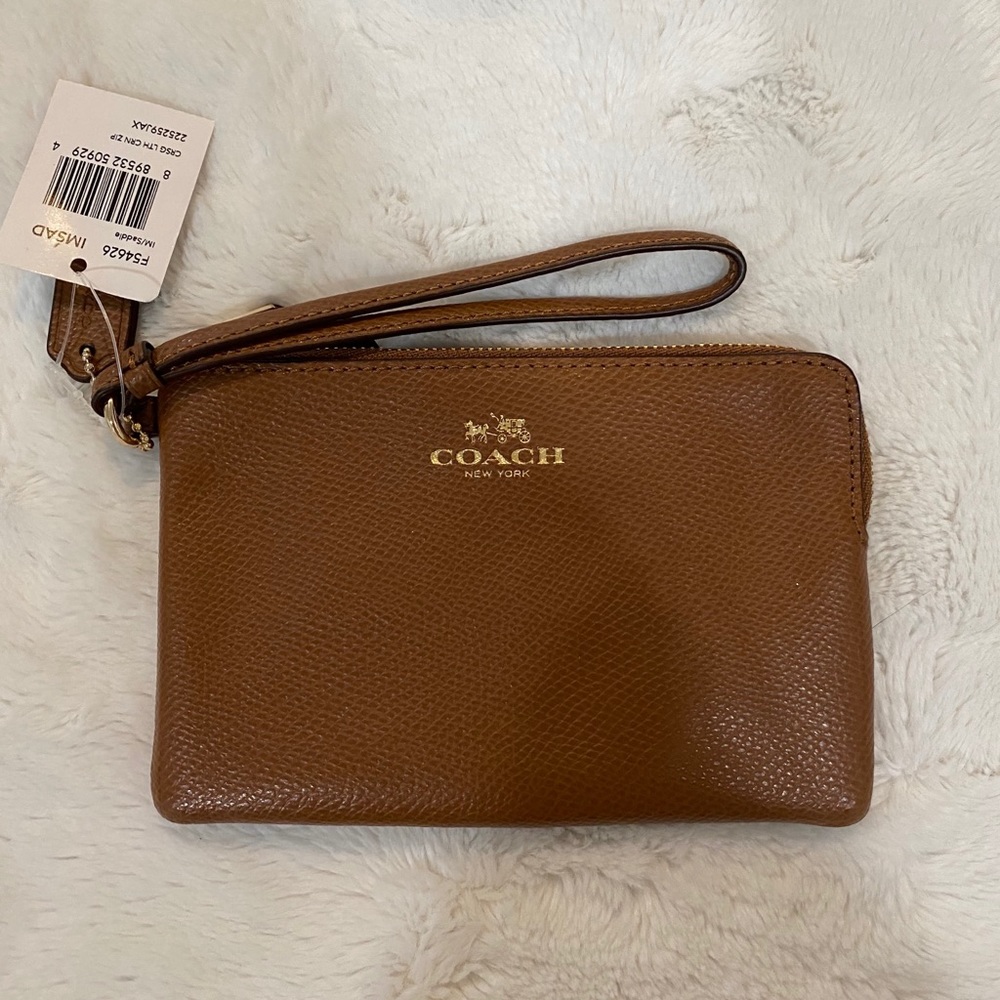 Brown Coach Wristlet - New with Tags